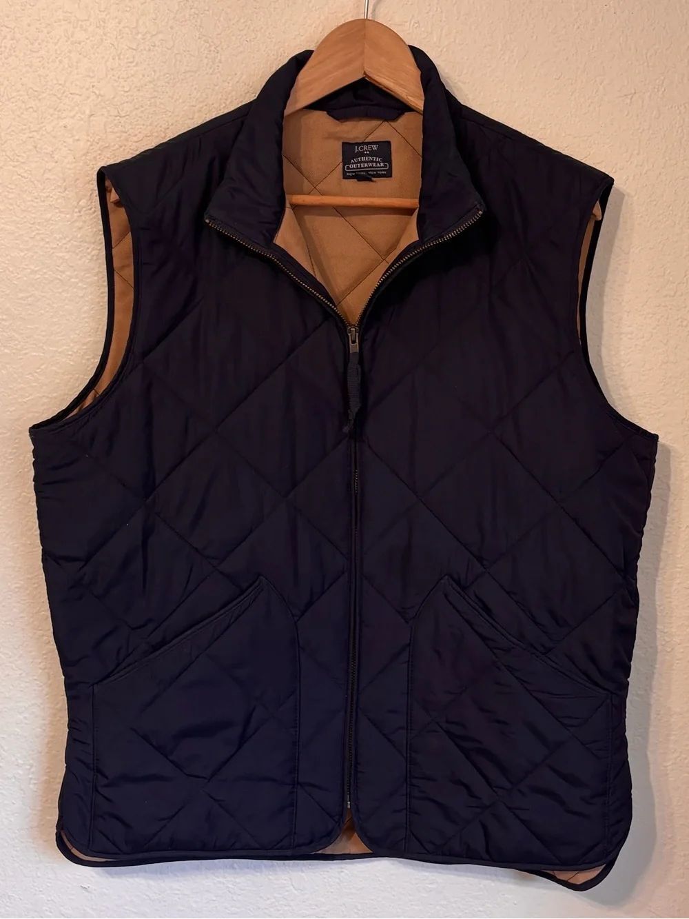 J. Crew Factory Walker Quilted Zip Vest Medium